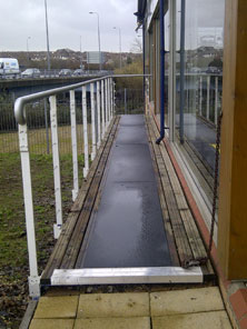 Anti-slip floor sheets for walkway