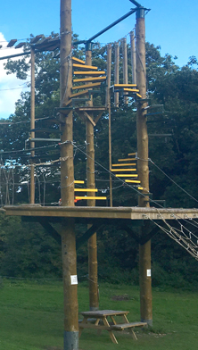 Anti-slip nosing on adventure playground.