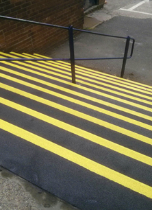 Anti-slip stair treads steps.